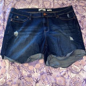 2/$10 cuffed denim shorts